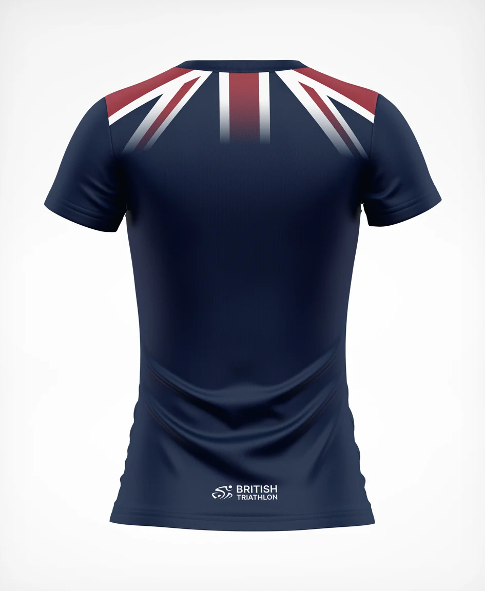 BTF Age-Group Tech T-Shirt Flag Navy - Women's - Image 2