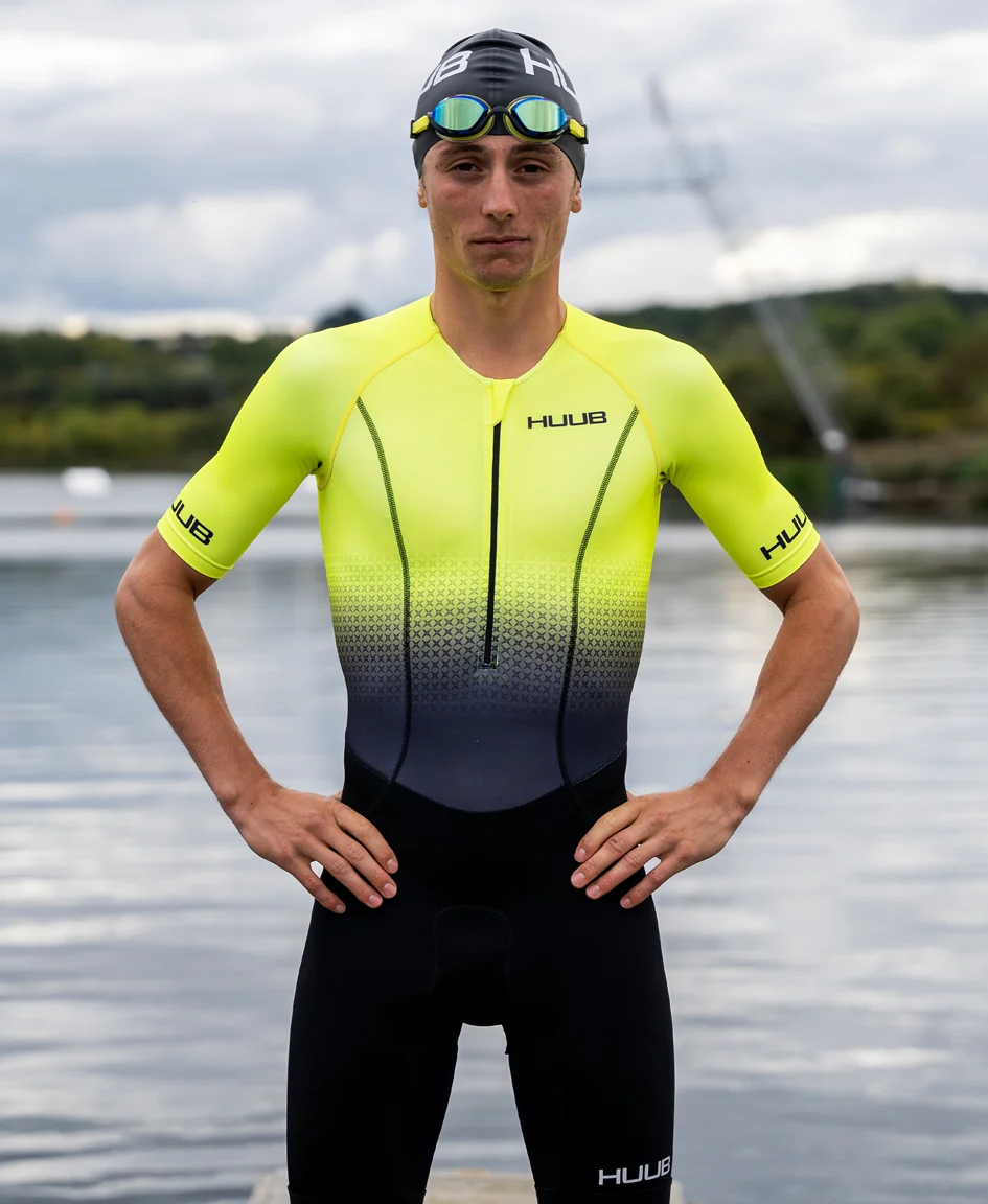 Commit Long Course Tri Suit Fluo Yellow - Men's - Image 4