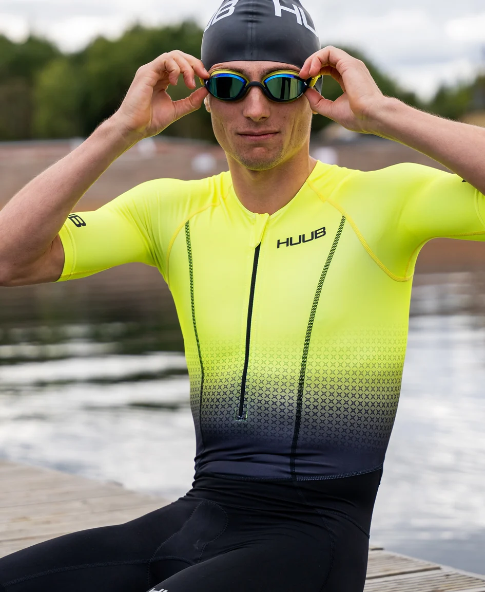 Commit Long Course Tri Suit Fluo Yellow - Men's - Image 9