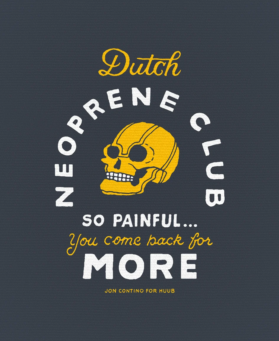 Dutch Neoprene Club T-Shirt Steel Blue - Image 4