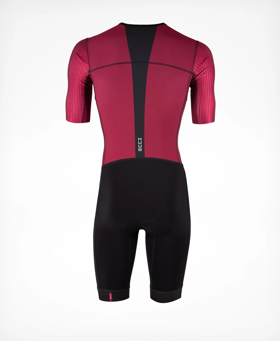 Earo Pro Aero Tri Suit Burgundy / Black - Men's - Image 2