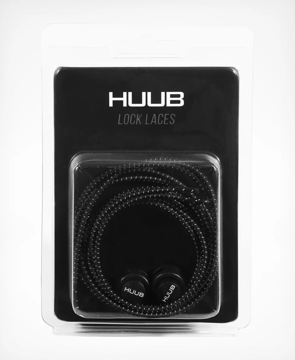 HUUB Elastic Laces with Locks - Black - Image 2