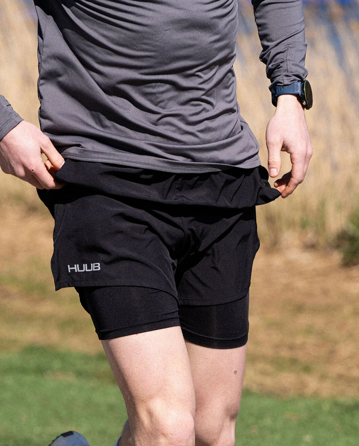 Foundation 2 in 1 Run Short - Men's - Image 2
