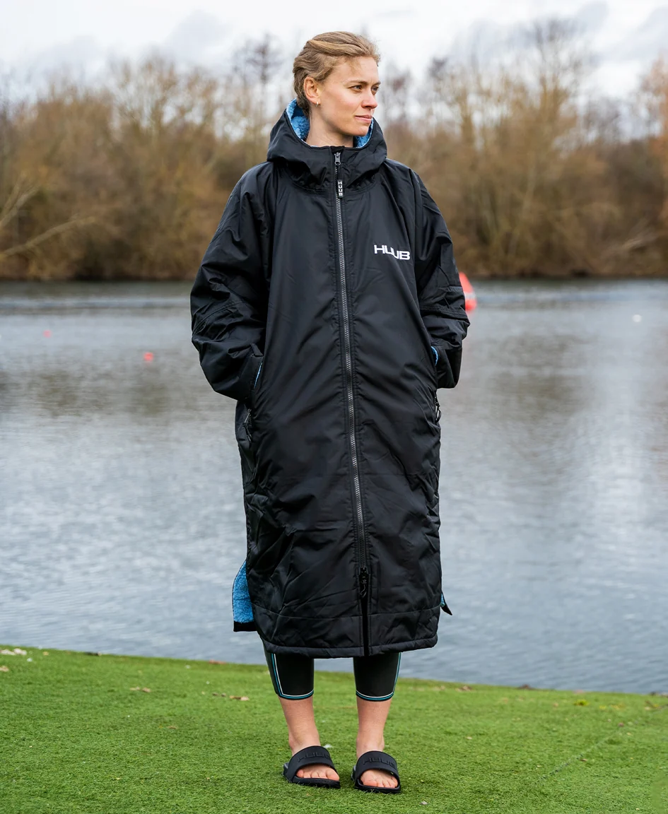 HUUB Changing Robe Black and Blue - XS/Junior - Image 9