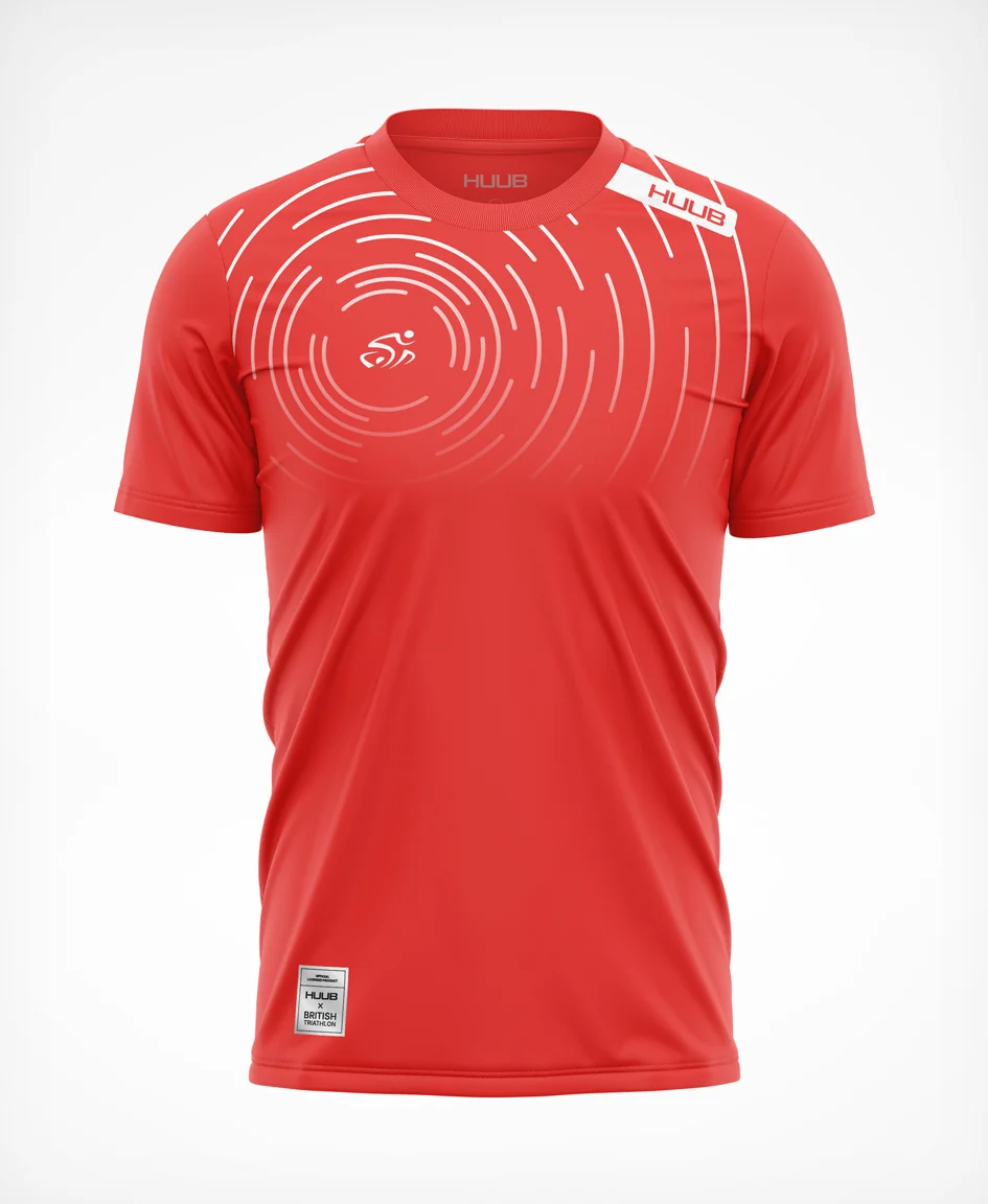 HUUB X British Triathlon Tech T-Shirt - Coral - Image 2