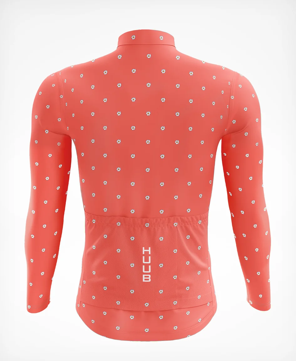 La Fleur Thermal Long Sleeve Jersey Coral Flowers - Women's - Image 2