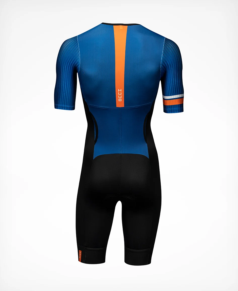 Mittsu Aero Tri Suit - Navy/Orange - Image 2