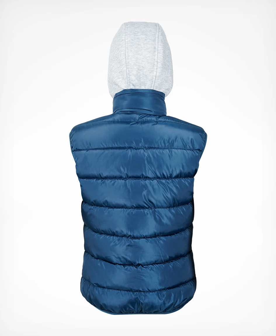 Peak Quilted Gilet Navy - Men's - Image 3