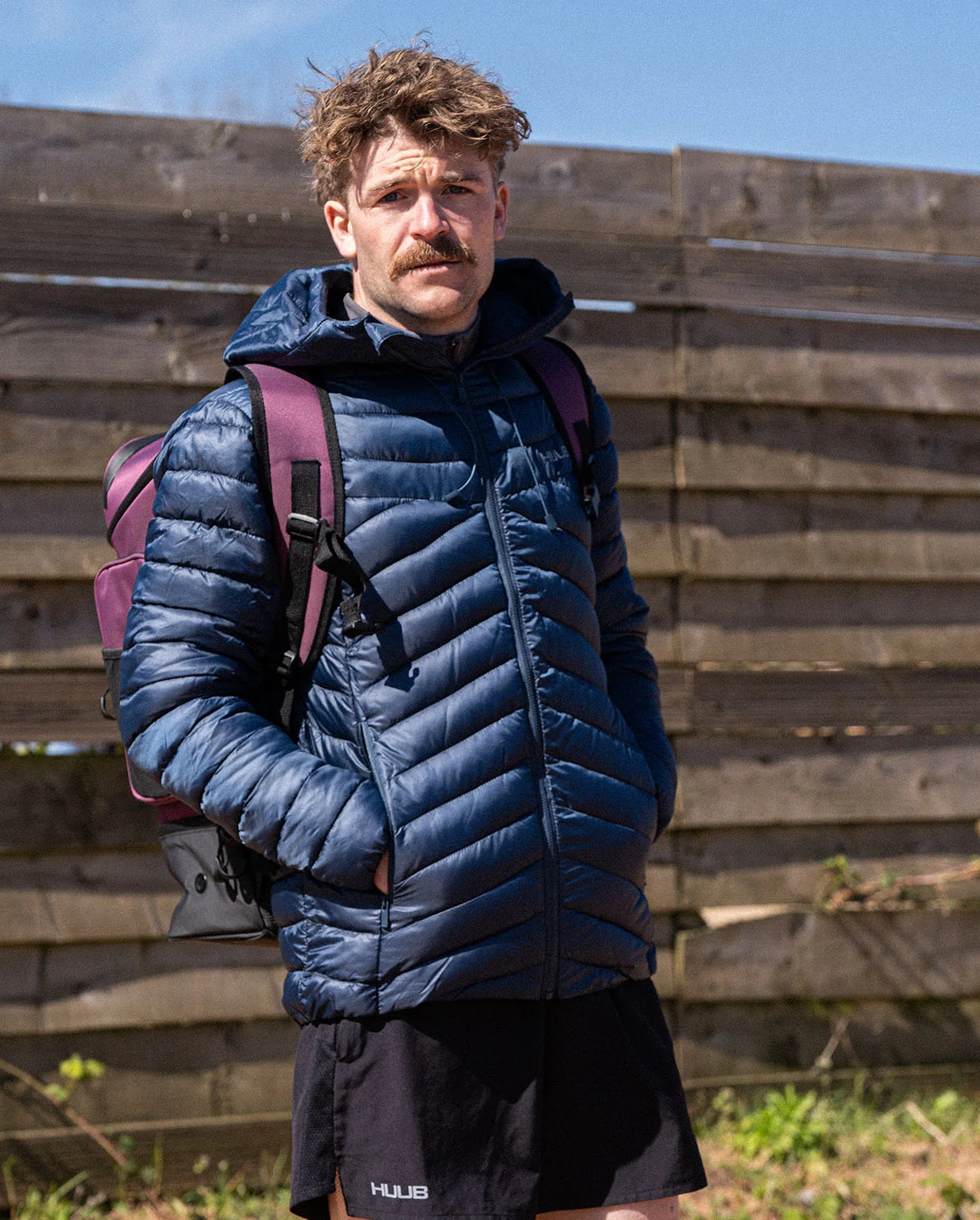 Peak Quilted Jacket Navy - Men's - Image 2