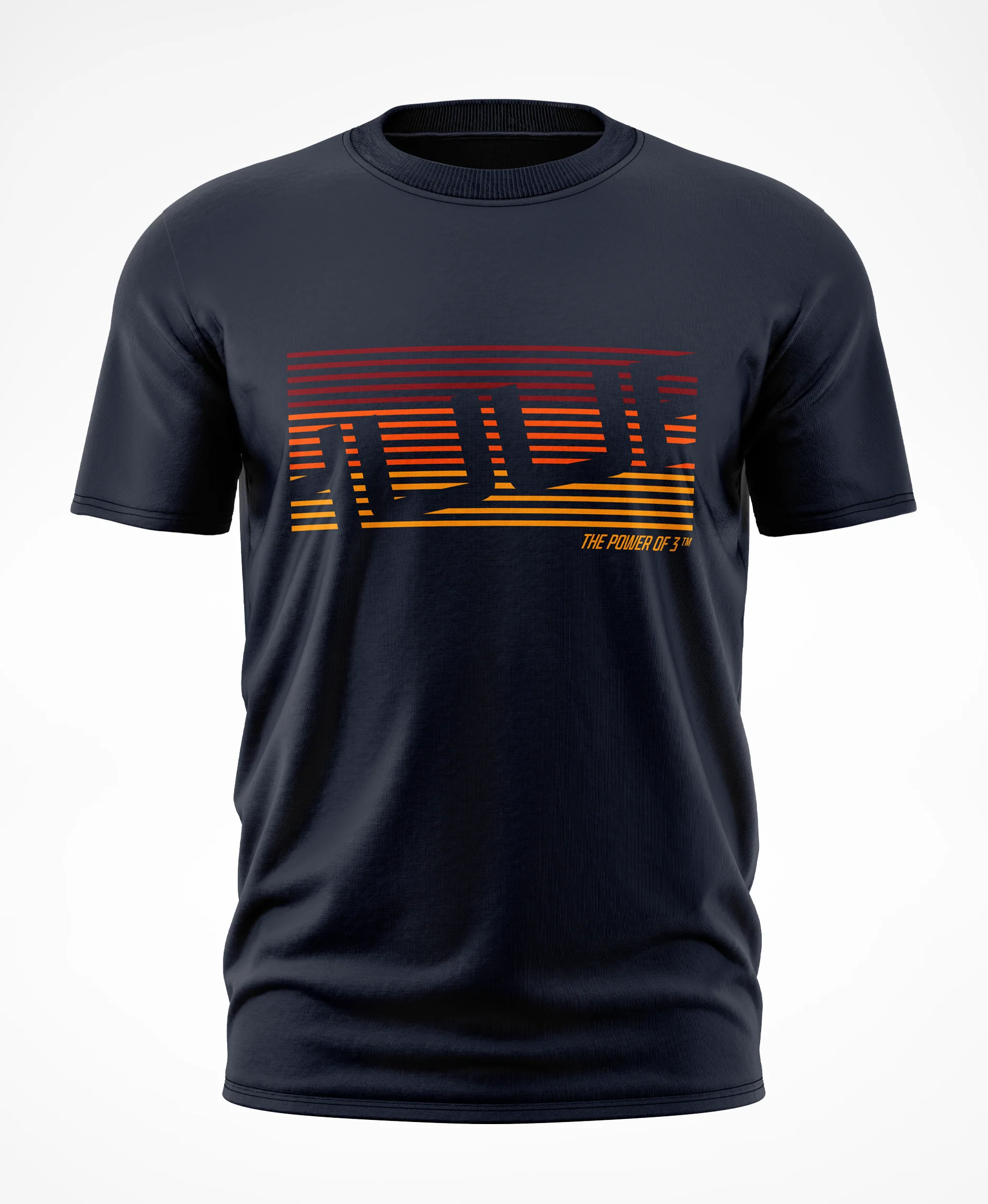 'Power of 3' T-Shirt - Navy