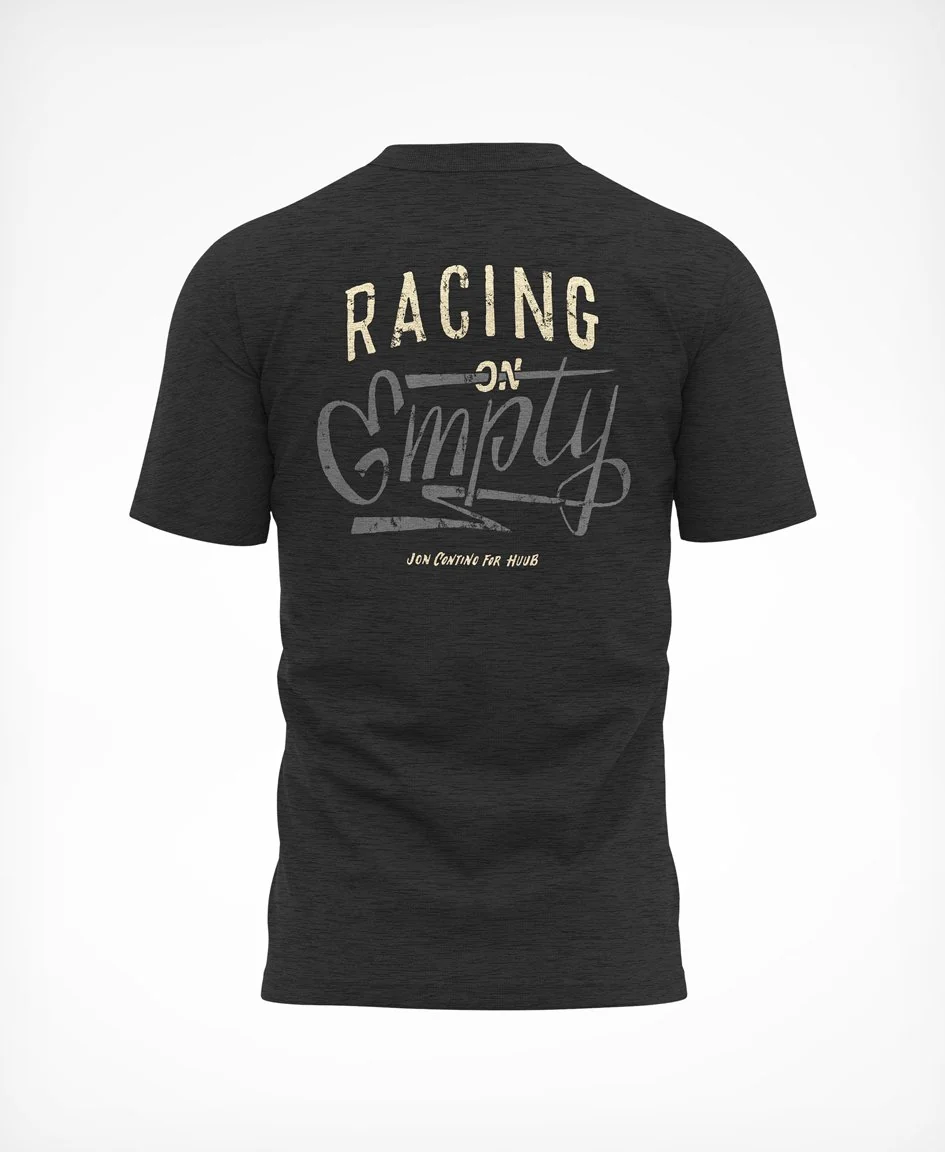 Racing On Empty T-Shirt Charcoal - Image 2
