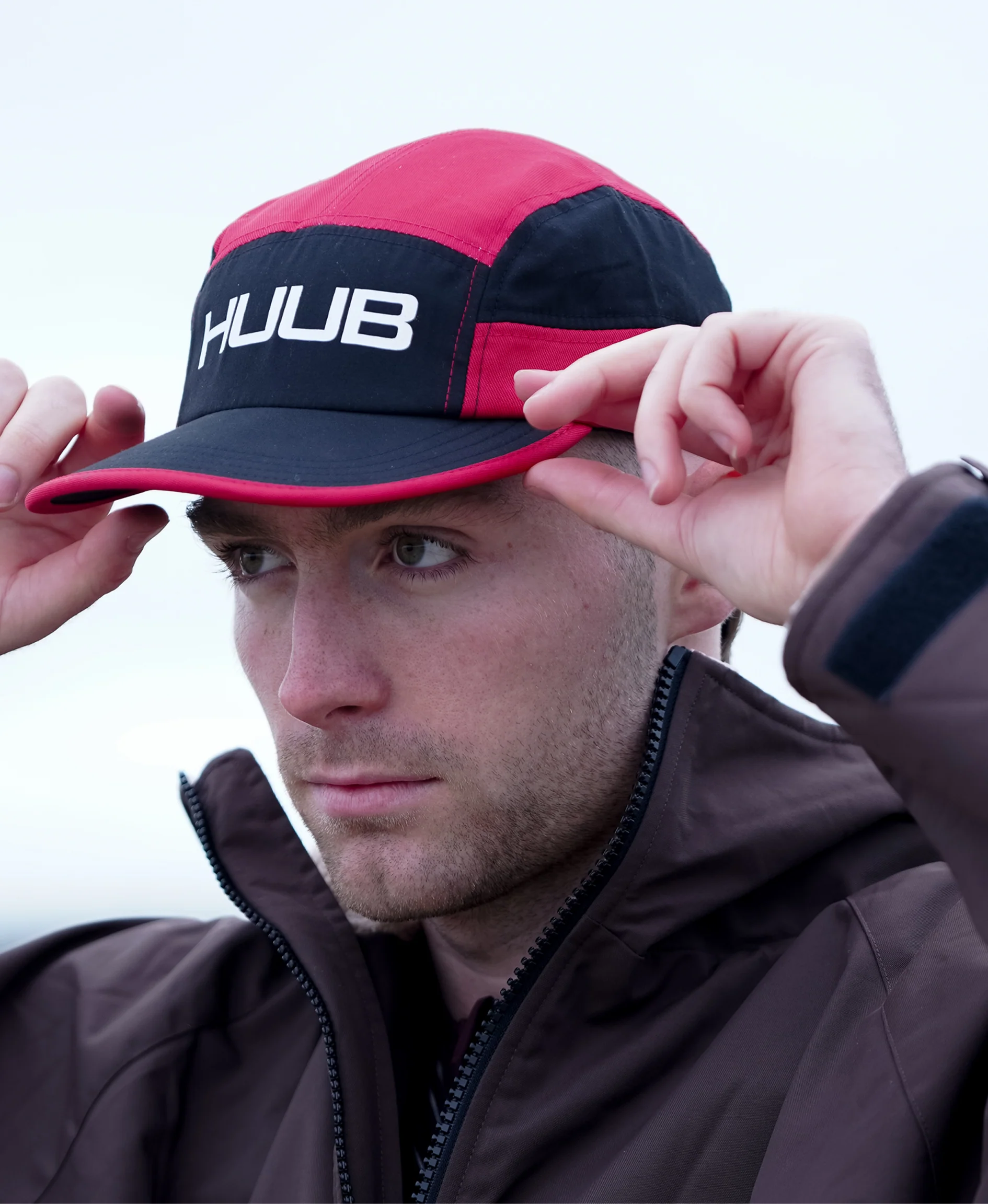 Training/Race Cap - Black/Red - Image 3