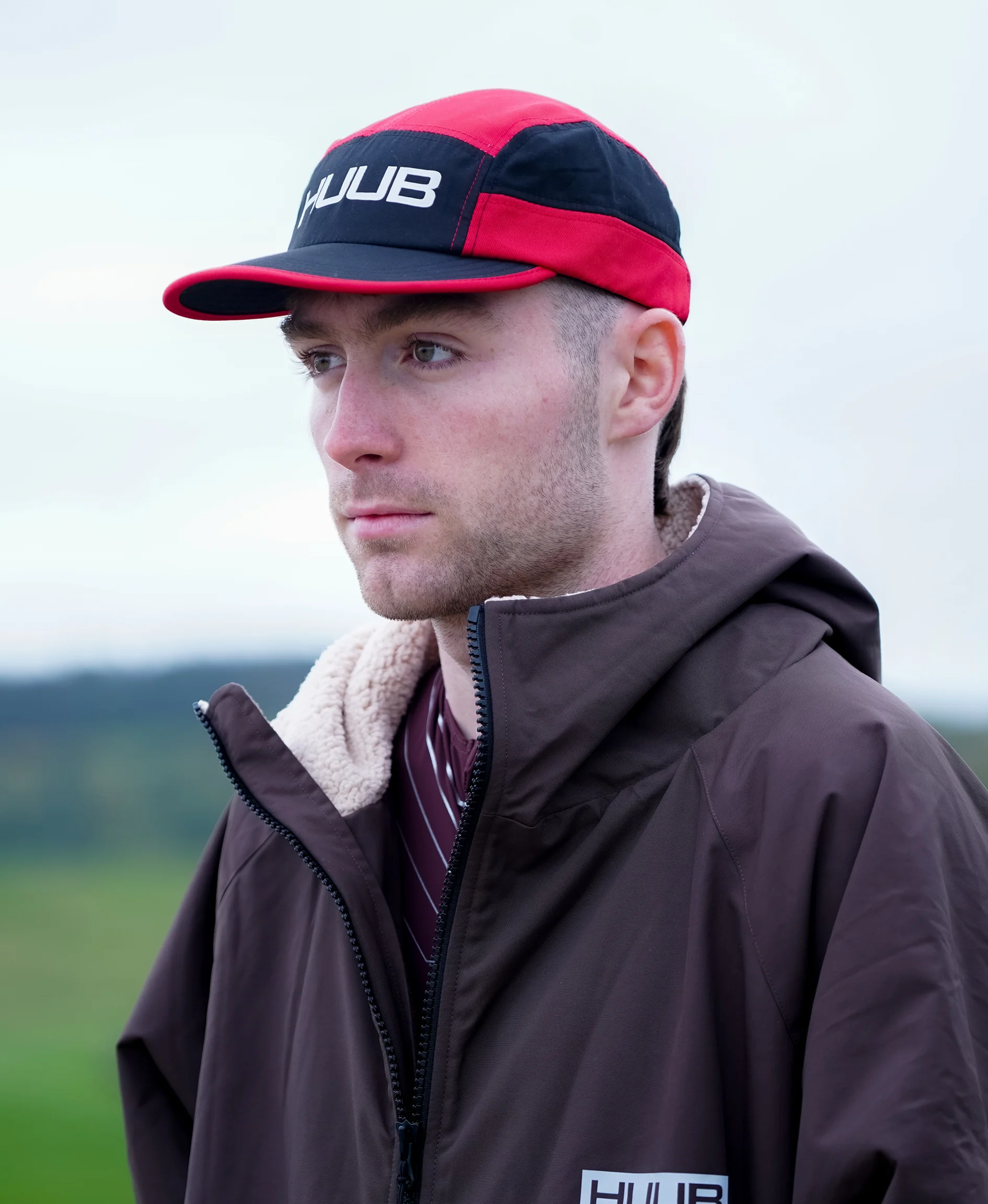 Training/Race Cap - Black/Red - Image 4