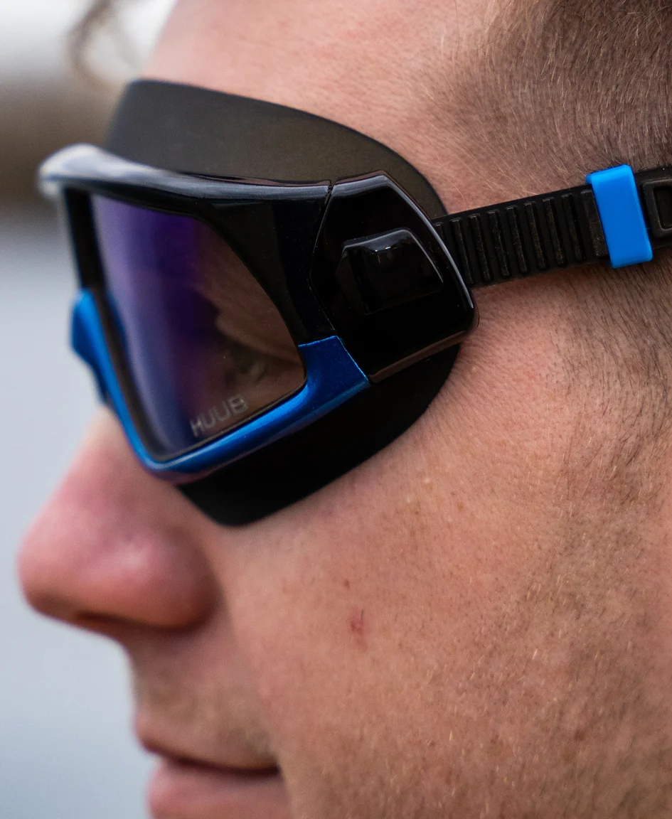 Ryft Open Water Swim Mask Black / Photochromic - Blue Mirror Lens - Image 4