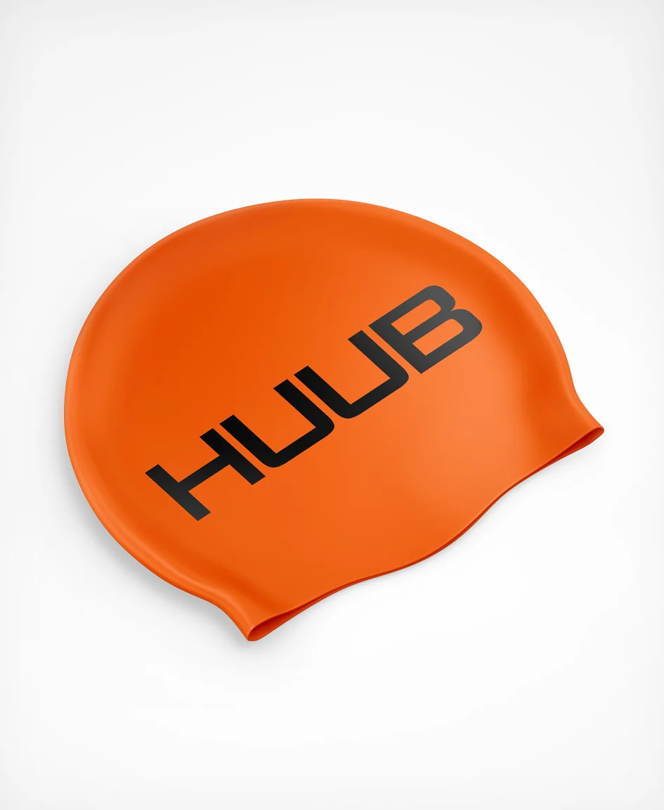 Silicone Swim Cap - Fluo Orange - Image 3