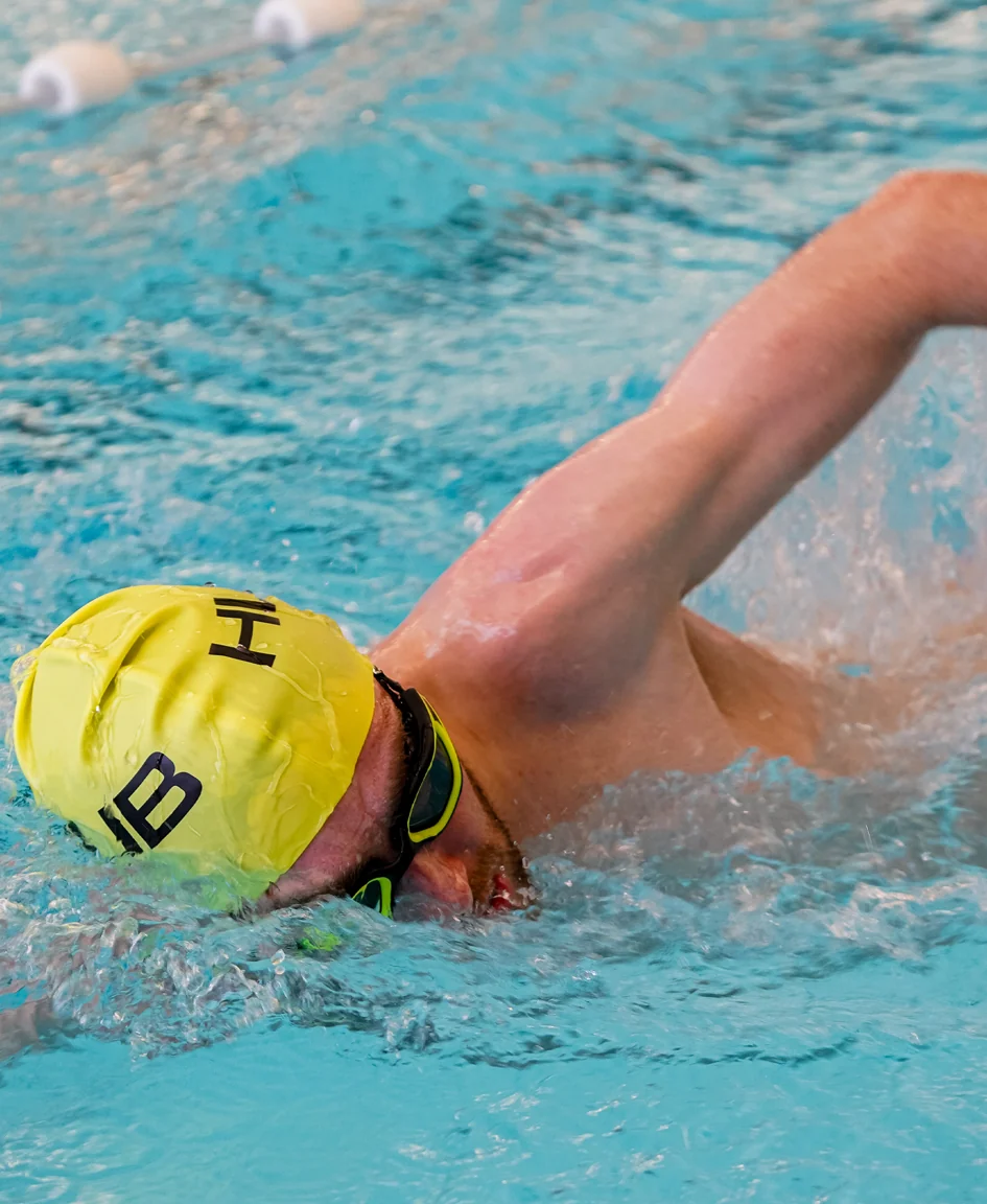 Silicone Swim Cap - Fluo Yellow - Image 4