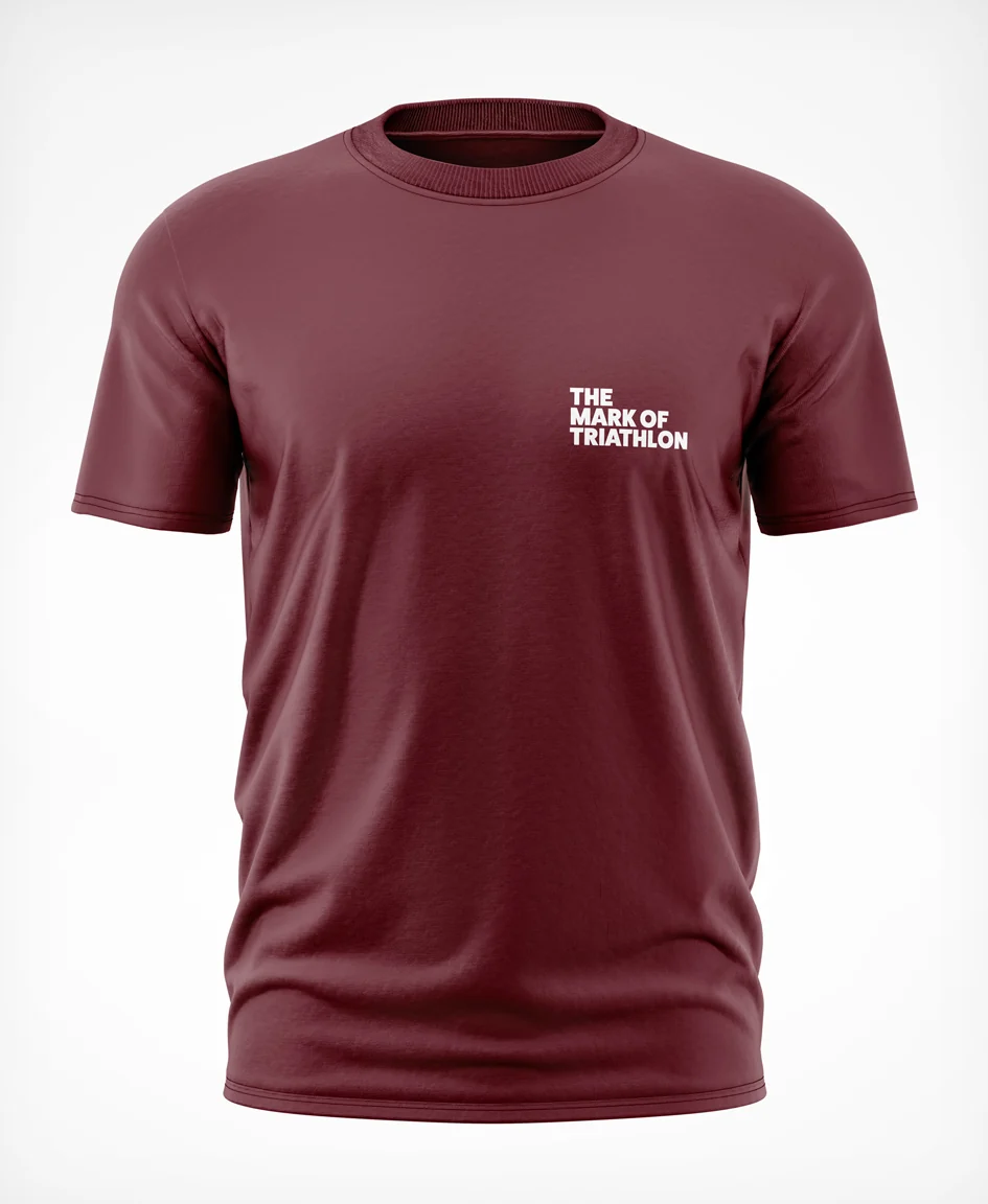 The Mark T-Shirt - Burgundy - Image 3