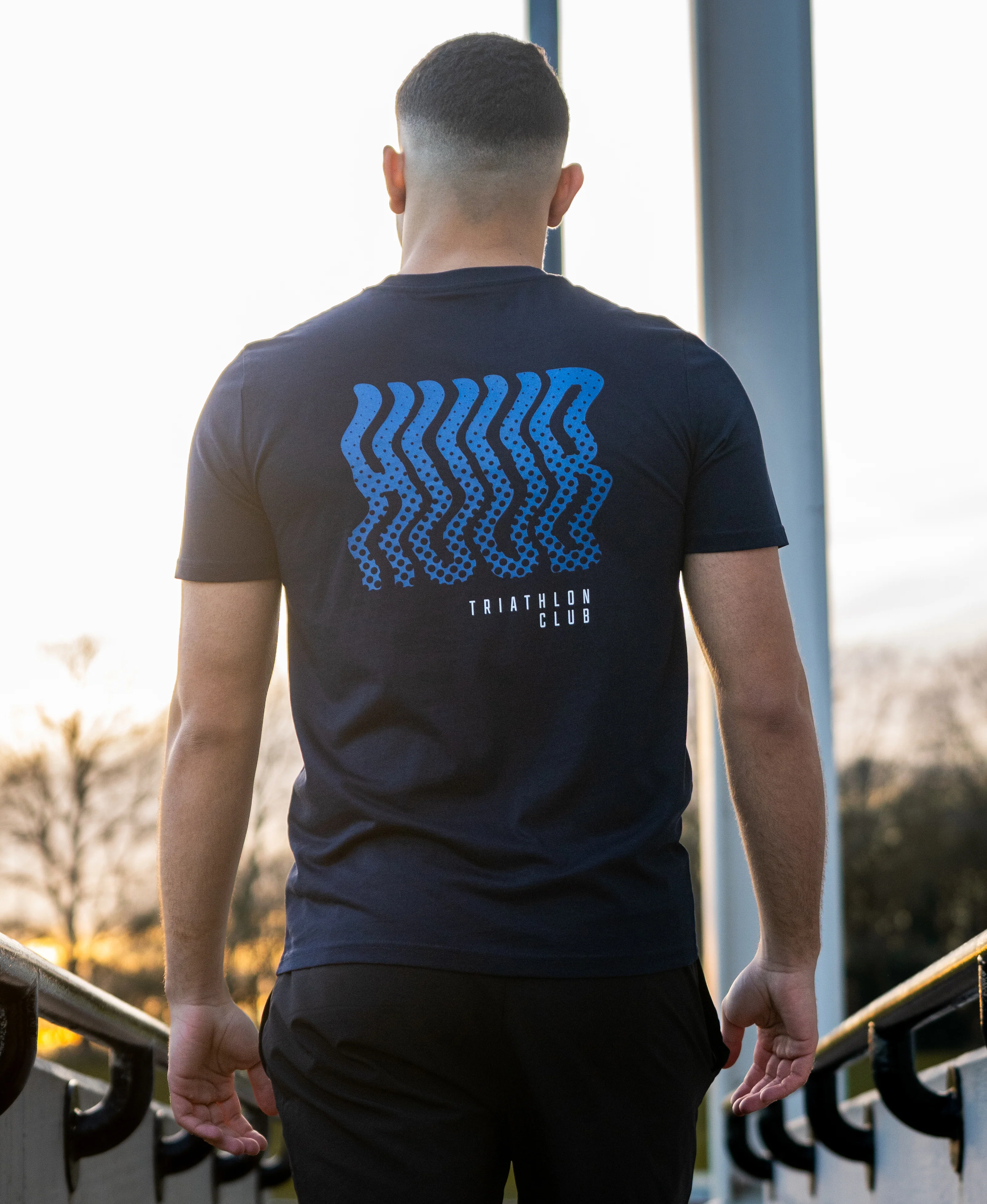 Wave T-Shirt - Navy - Image 4