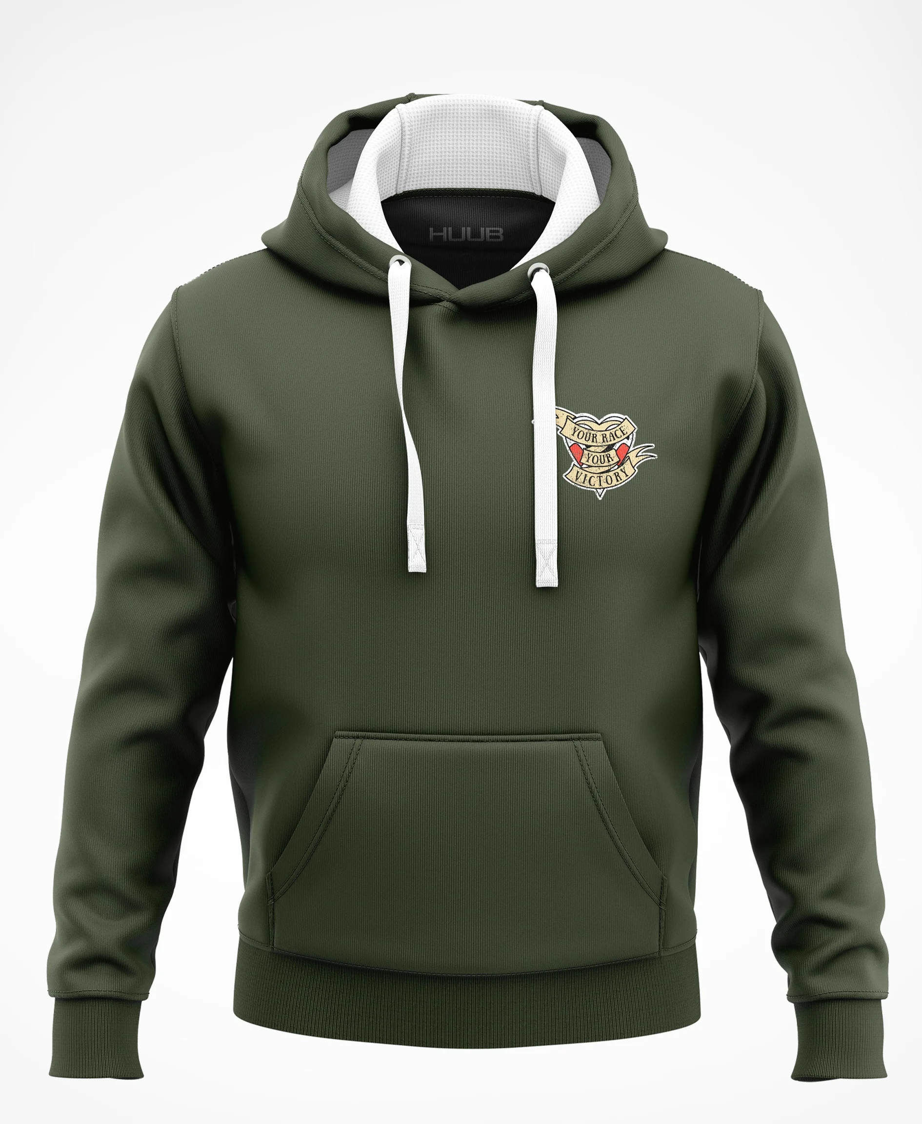 'Your Race, Your Victory' Hoodie - Green - Image 2